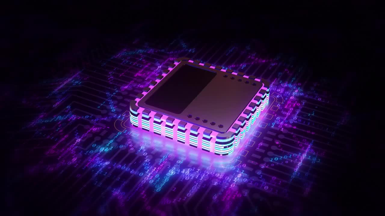 Integrated Circuit Stock Motion Graphics Motion Array