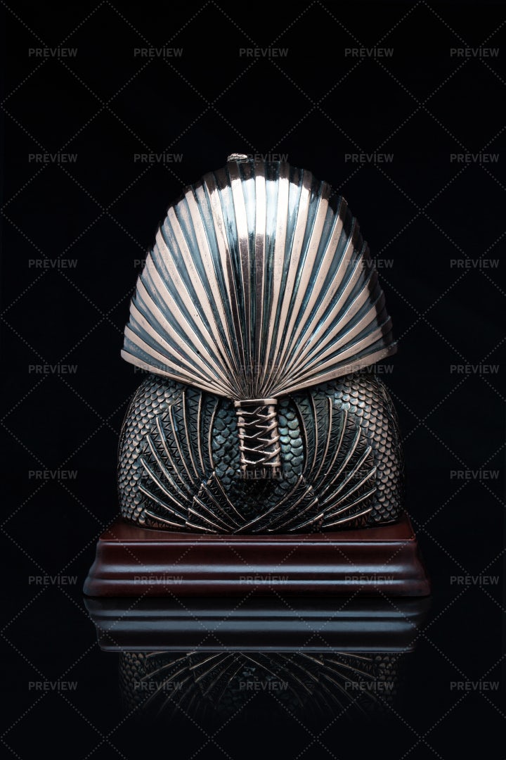 Back Of Bronze Scuplture: Stock Photos