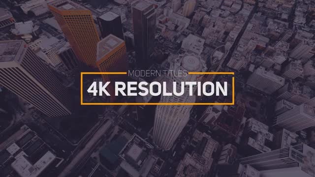 Modern Titles 4k: Premiere Pro Templates