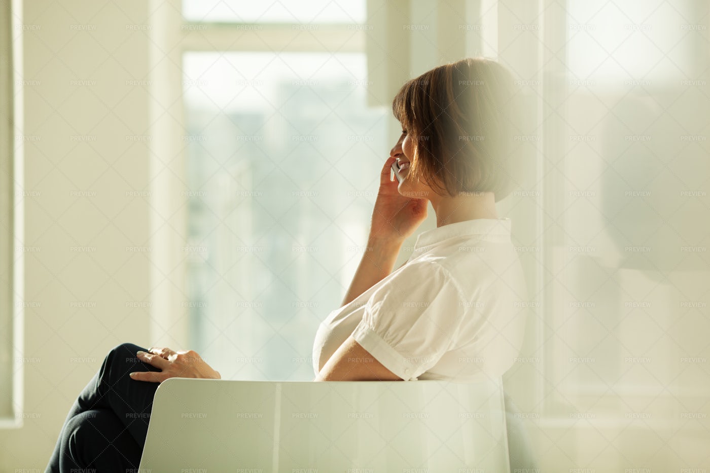 Businesswoman Talking: Stock Photos