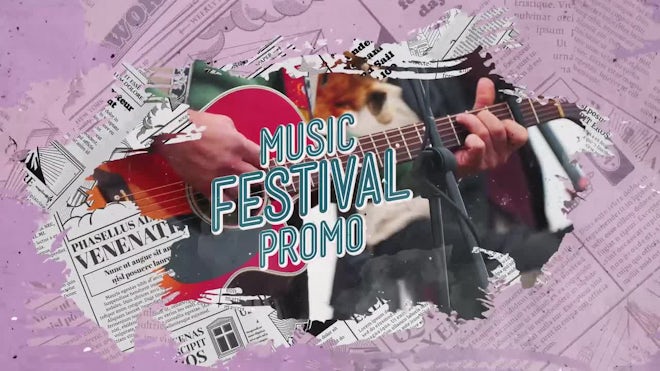 Music Festival Promo Freebies template preview