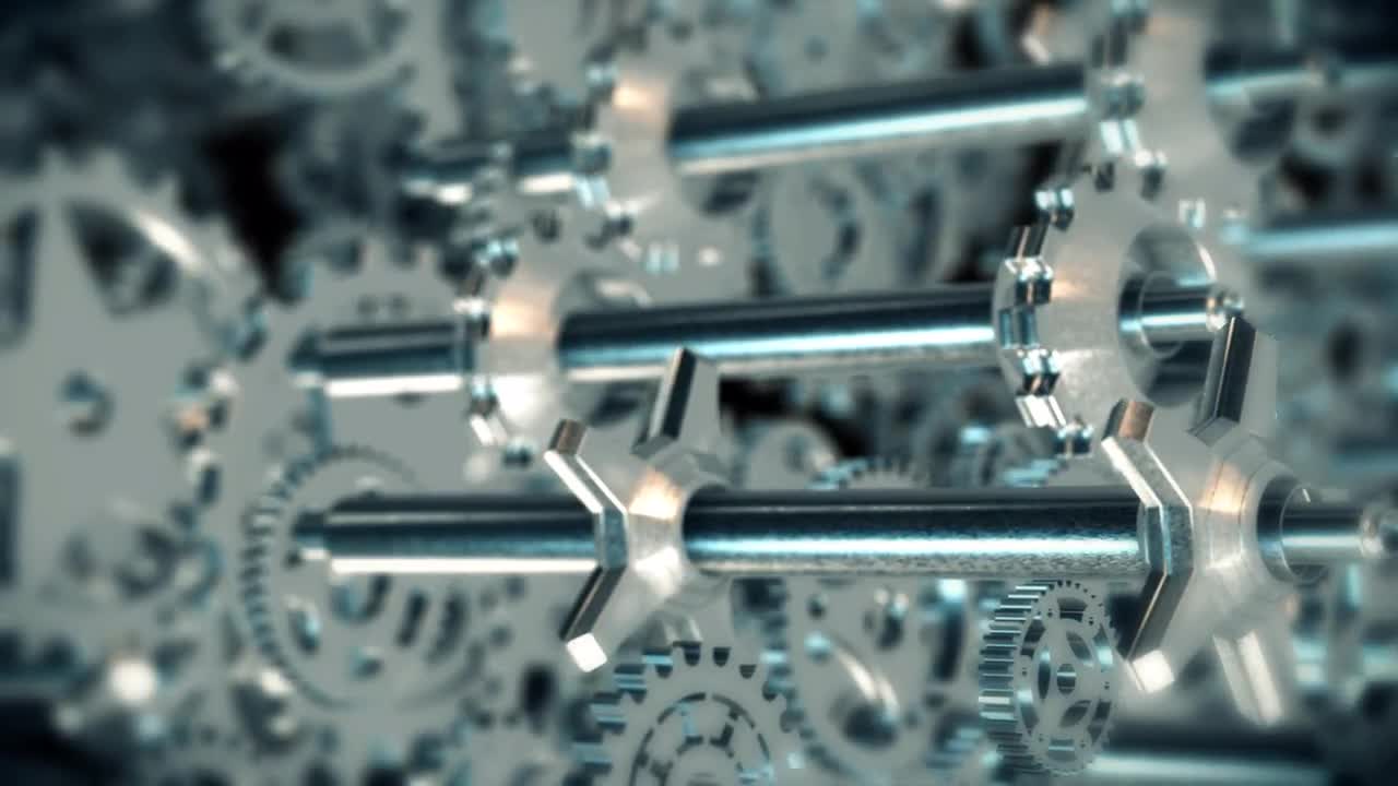 Gears On Rods Stock Motion Graphics Motion Array