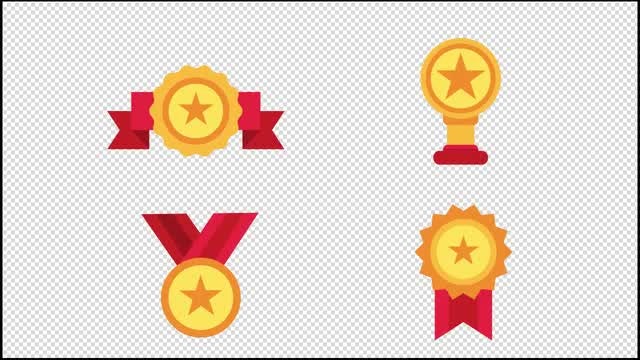 Award Animated Icons: Stock Motion Graphics