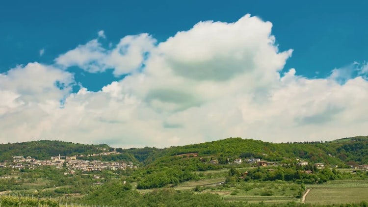 Hills and Clouds: Stock Video