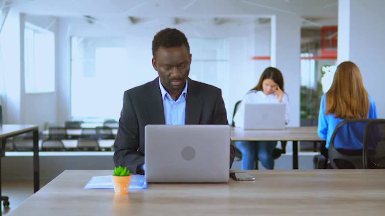Employees Working On Laptops Stock Video Motion Array