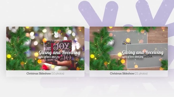 Christmas Slideshow Freebies template preview