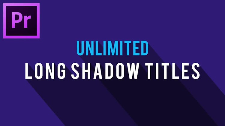 Unlimited Long Shadow Titles: Motion Graphics Templates