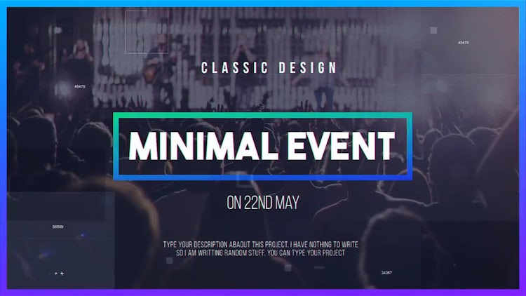 Minimal Event: After Effects Templates