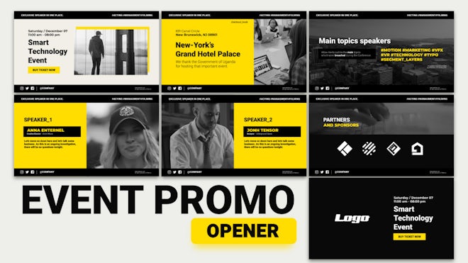 Event Promo Opener Freebies template preview
