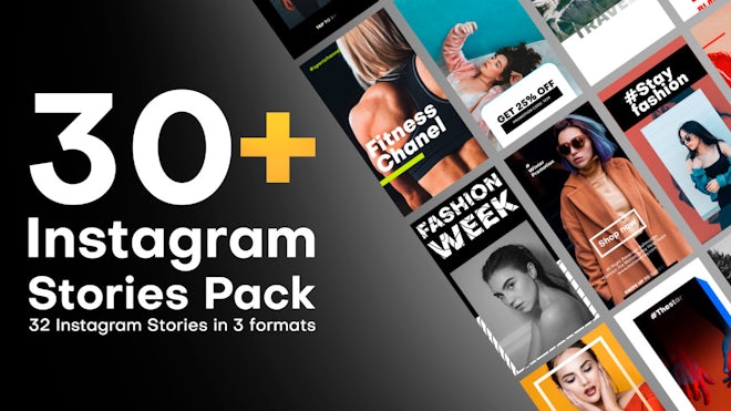 Instagram Stories Pack Freebies template preview