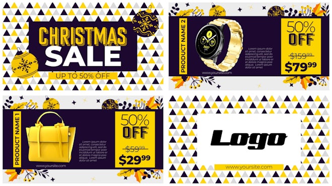 Christmas Sale Freebies template preview