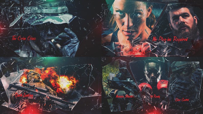 The Grim Glass Trailer Freebies template preview