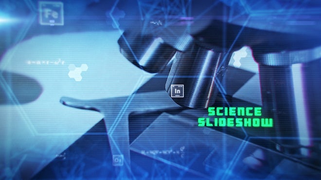 Science Slideshow Freebies template preview