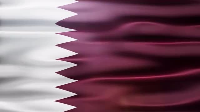 Qatar Flag: Stock Motion Graphics