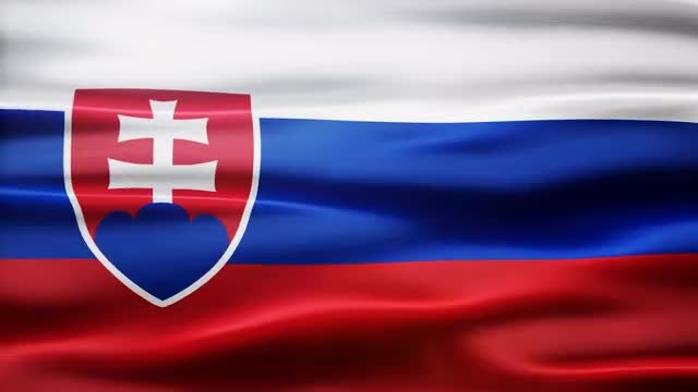 Slovakia Flag: Stock Motion Graphics