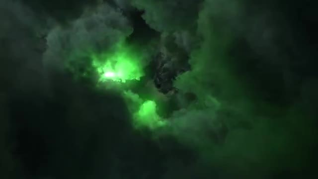 Dark Evil Clouds With Lightnings: Stock Motion Graphics