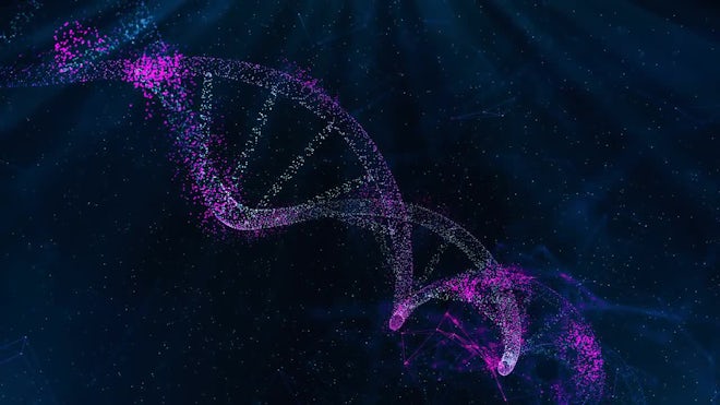 Blue DNA Background - Stock Motion Graphics | Motion Array