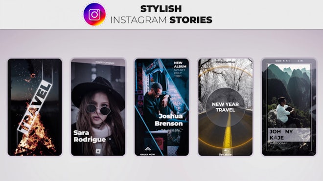Stylish Instagram Stories Freebies template preview