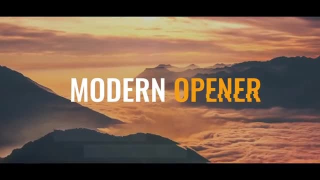 Modern Opener: After Effects Templates