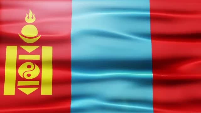 Mongolia Flag: Stock Motion Graphics