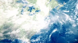 Beautiful fly through space to Earth: Motion Graphics