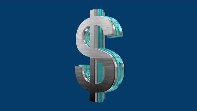 Rotating Dollar: Stock Motion Graphics