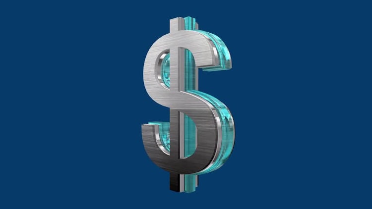 Rotating Dollar: Stock Motion Graphics