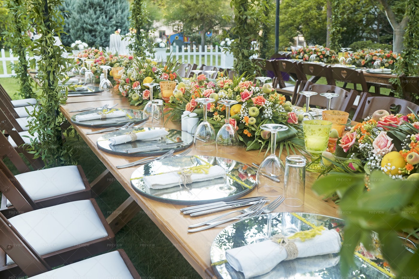 Arranged Wedding Table: Stock Photos