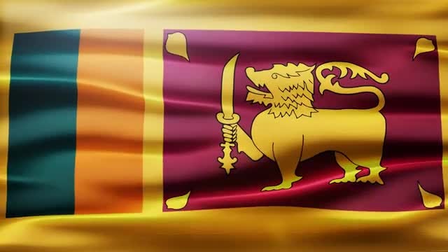 Sri Lanka Flag: Stock Motion Graphics