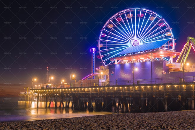 Santa Monica Pier - Stock Photos | Motion Array