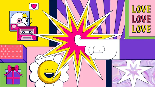 Neo Brutalism Valentine's Day Intro