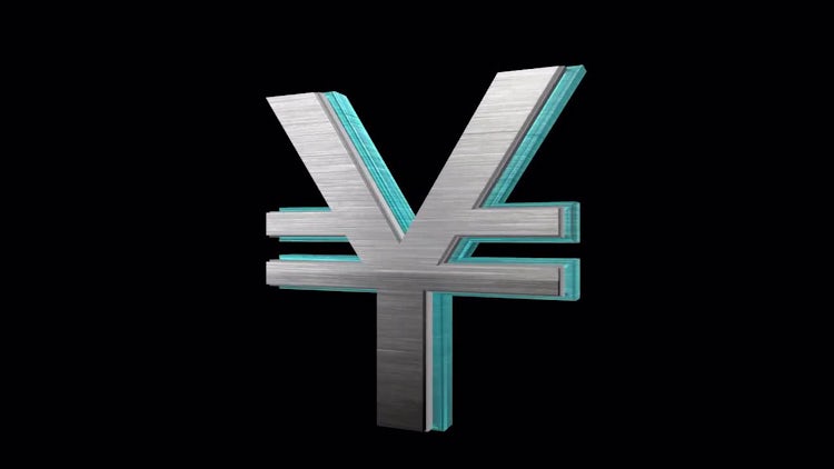 Rotating Yen: Stock Motion Graphics