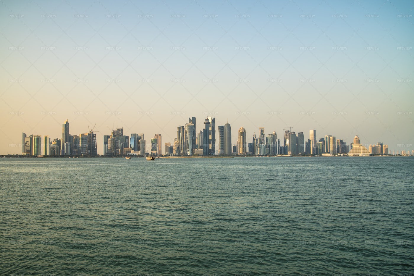 Doha Skyline: Stock Photos