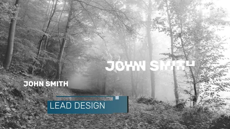 Glitch Lower Thirds: After Effects Templates