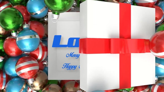 Baubles Christmas Logo Freebies template preview