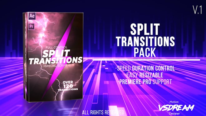 120+ Split Transitions Pack Freebies template preview