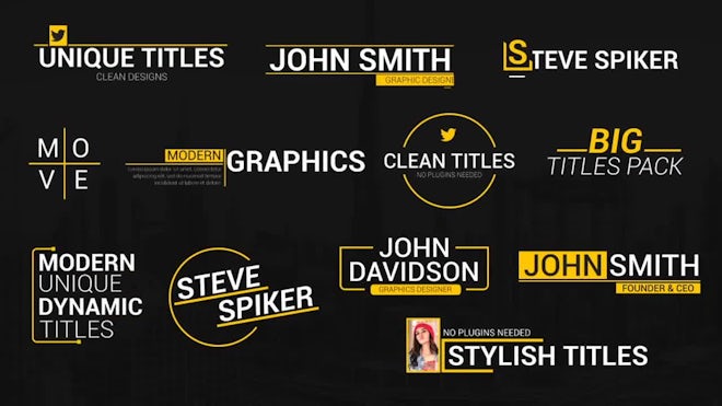 Unique Titles Freebies template preview