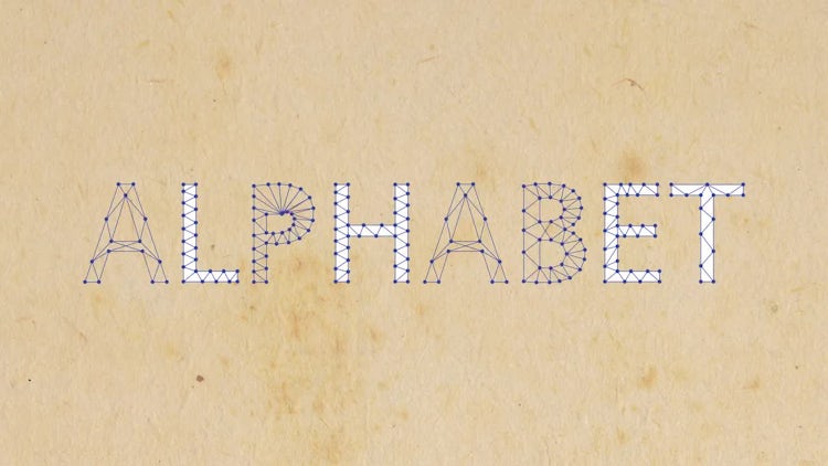 Beams & Points Alphabet: After Effects Templates