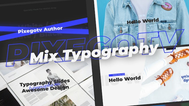 Mix Typography Freebies template preview