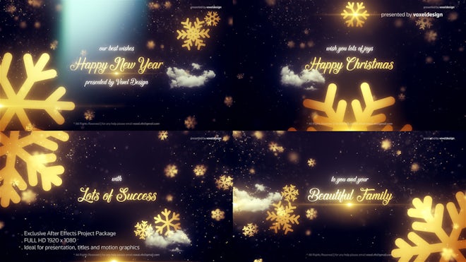 Merry Christmas Title Freebies template preview