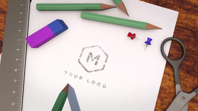 Hand Drawn In Pencil Logo Freebies template preview
