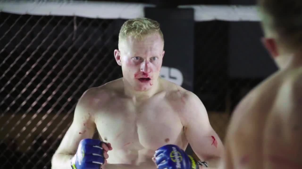 Fight In The MMA Octagon Stock Video Motion Array