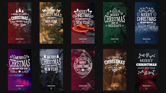 Instagram Stories - Merry Christmas Freebies template preview