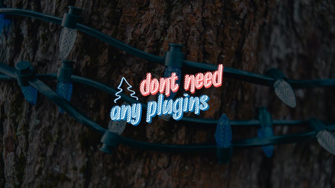 Modern Christmas Titles Freebies template preview