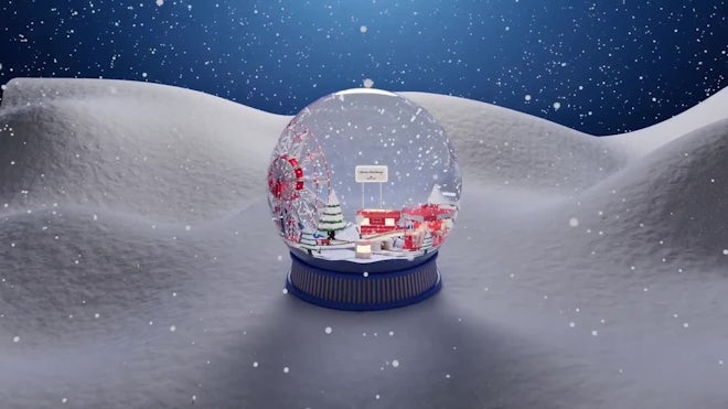 Christmas Globe Logo Reveal Freebies template preview