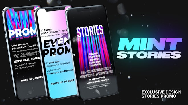 Mint Stories Pack Freebies template preview