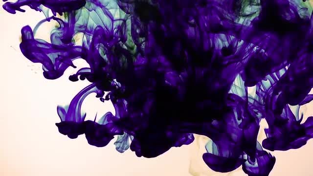 Colorful Purple Ink Spread: Stock Video