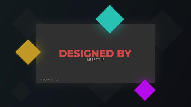 Unique Typography Scenes Freebies template preview