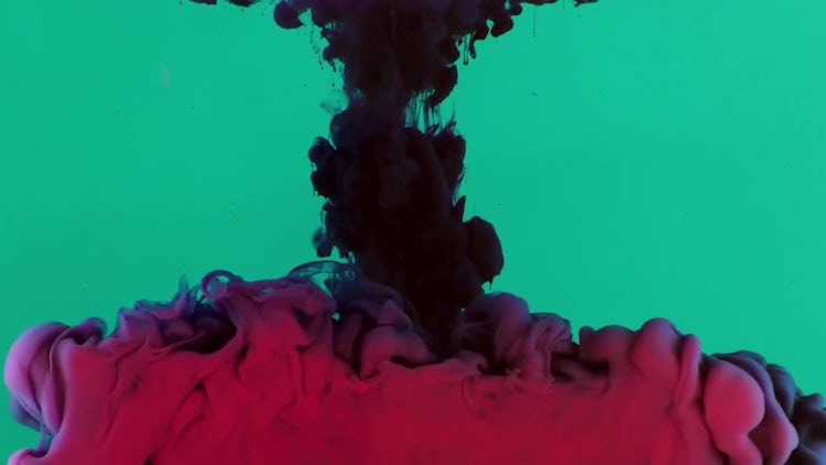 Colorful Ink Spread: Stock Video