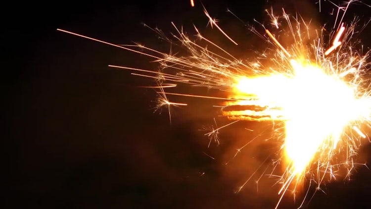 Firework Sparks: Stock Video